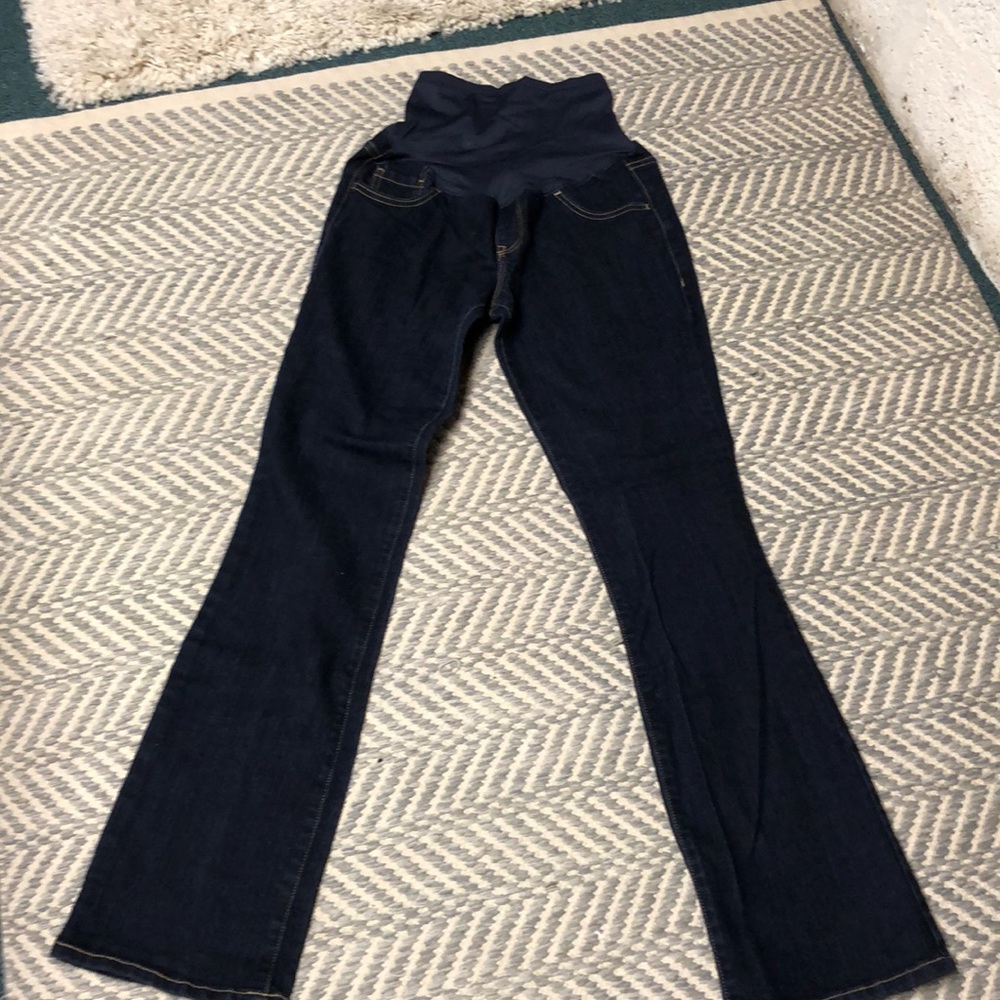 Old Navy maternity jeans dark wash